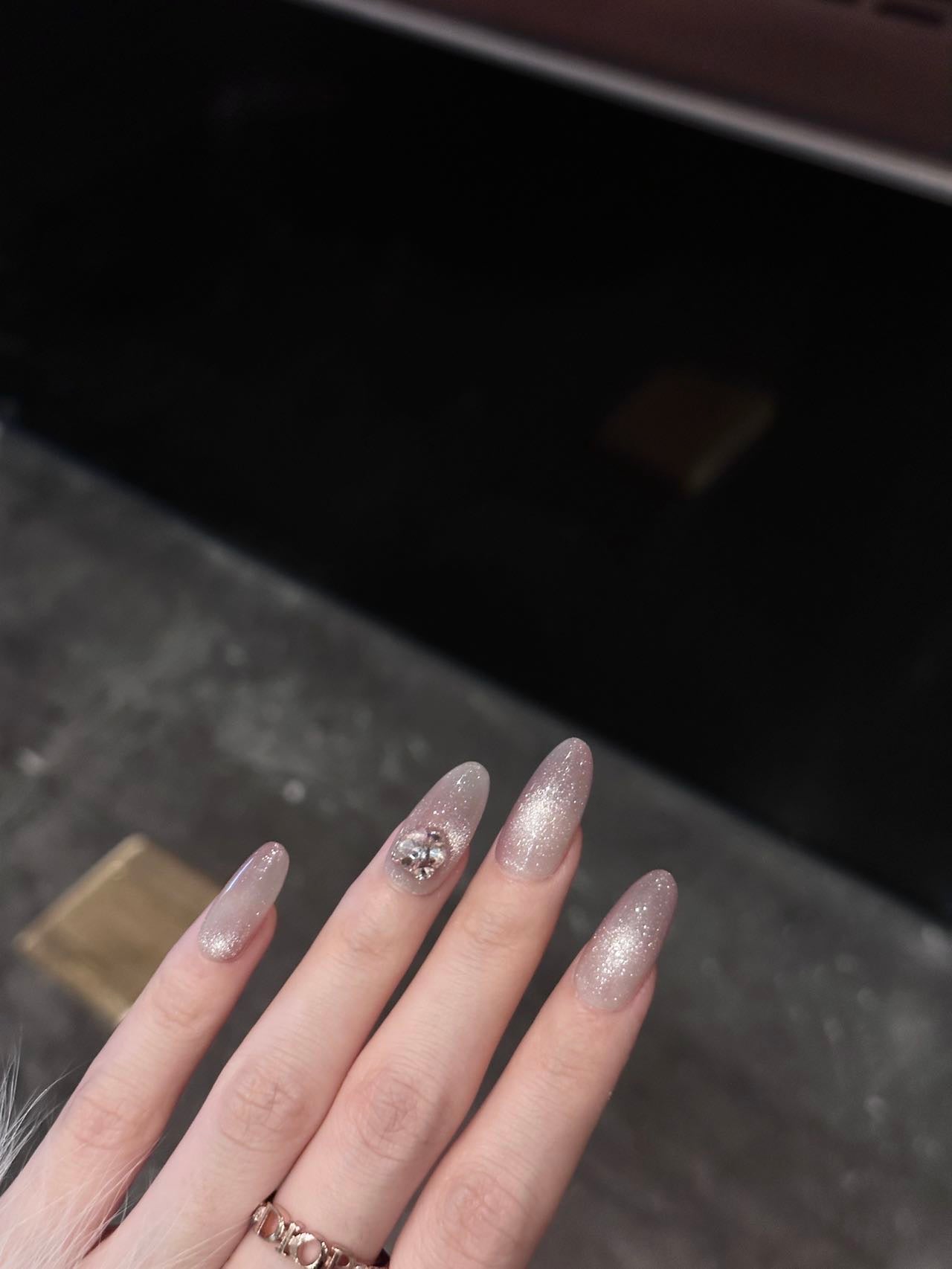 Fantasy Nebula Press on Nail