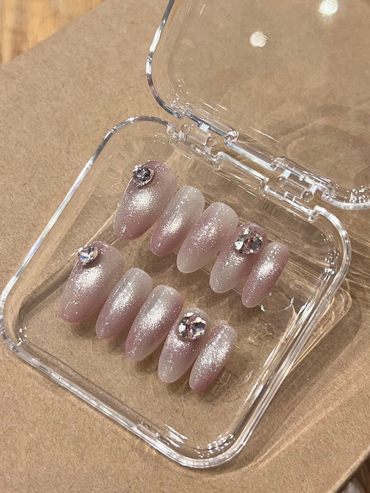 Fantasy Nebula Press on Nail