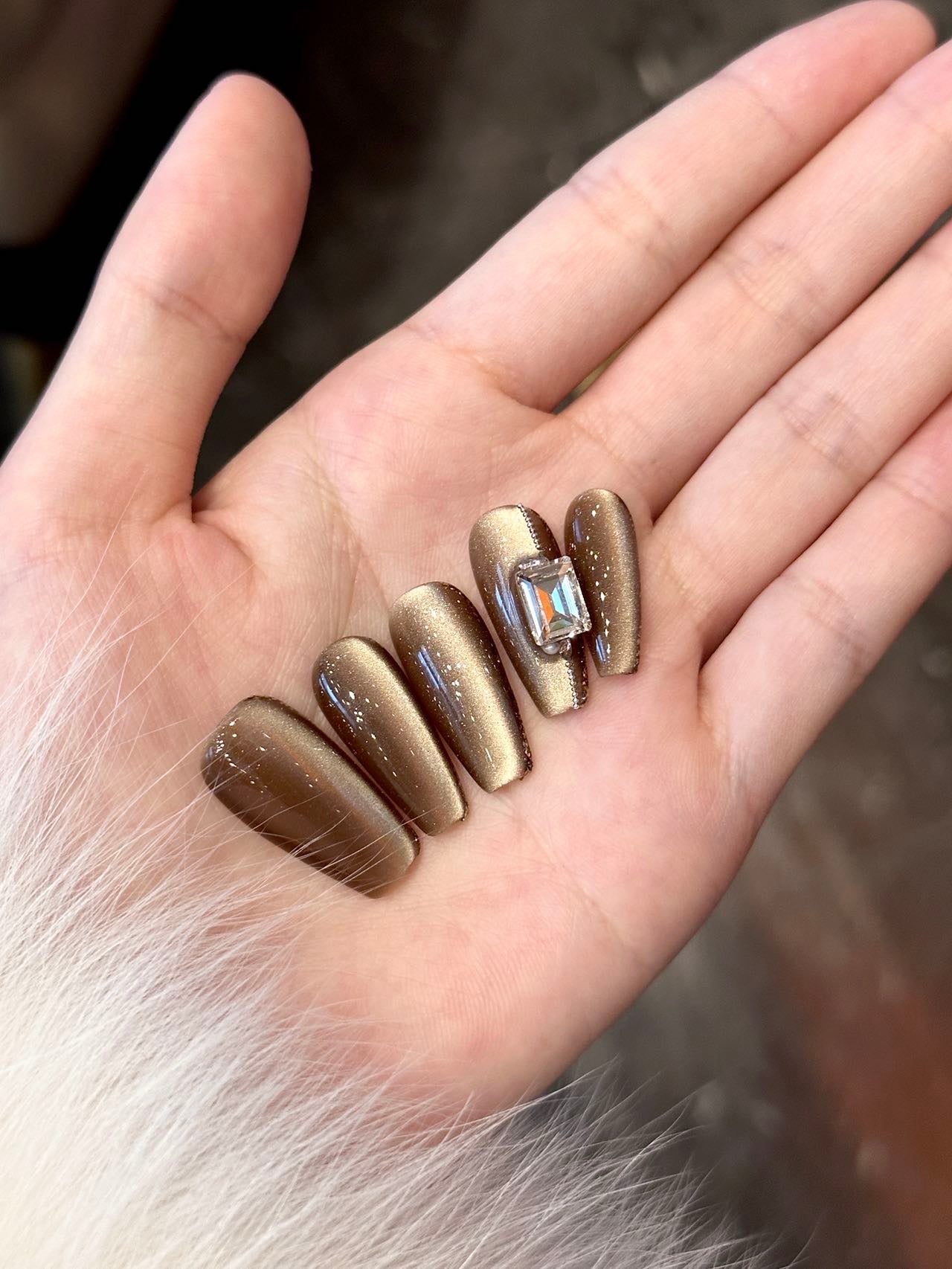 Cappuccino Press On Nail