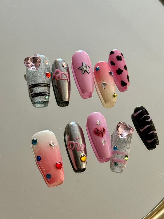 Sweet Cool Girl Press On Nail