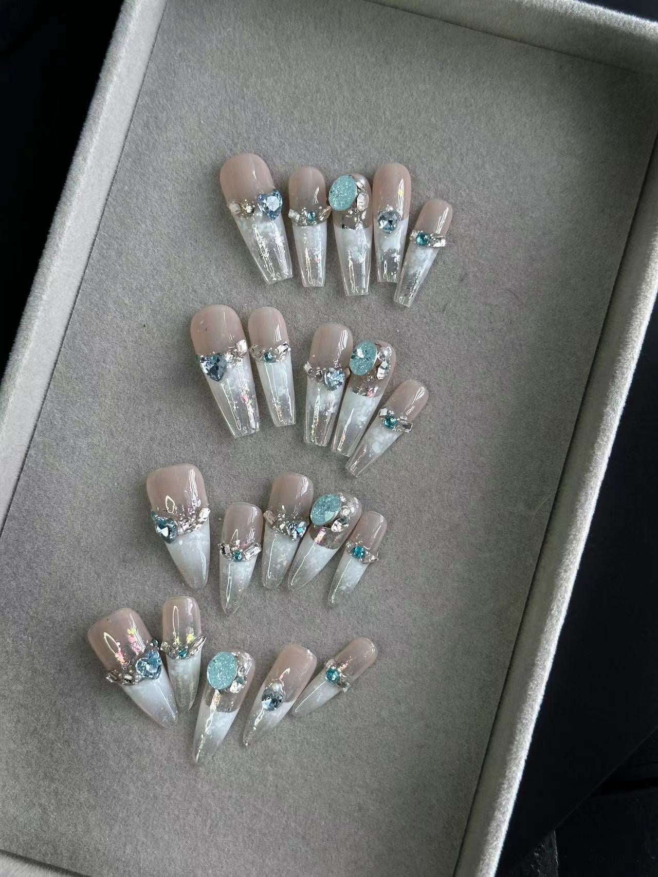 Snow White Princess Luxury Press On Nail