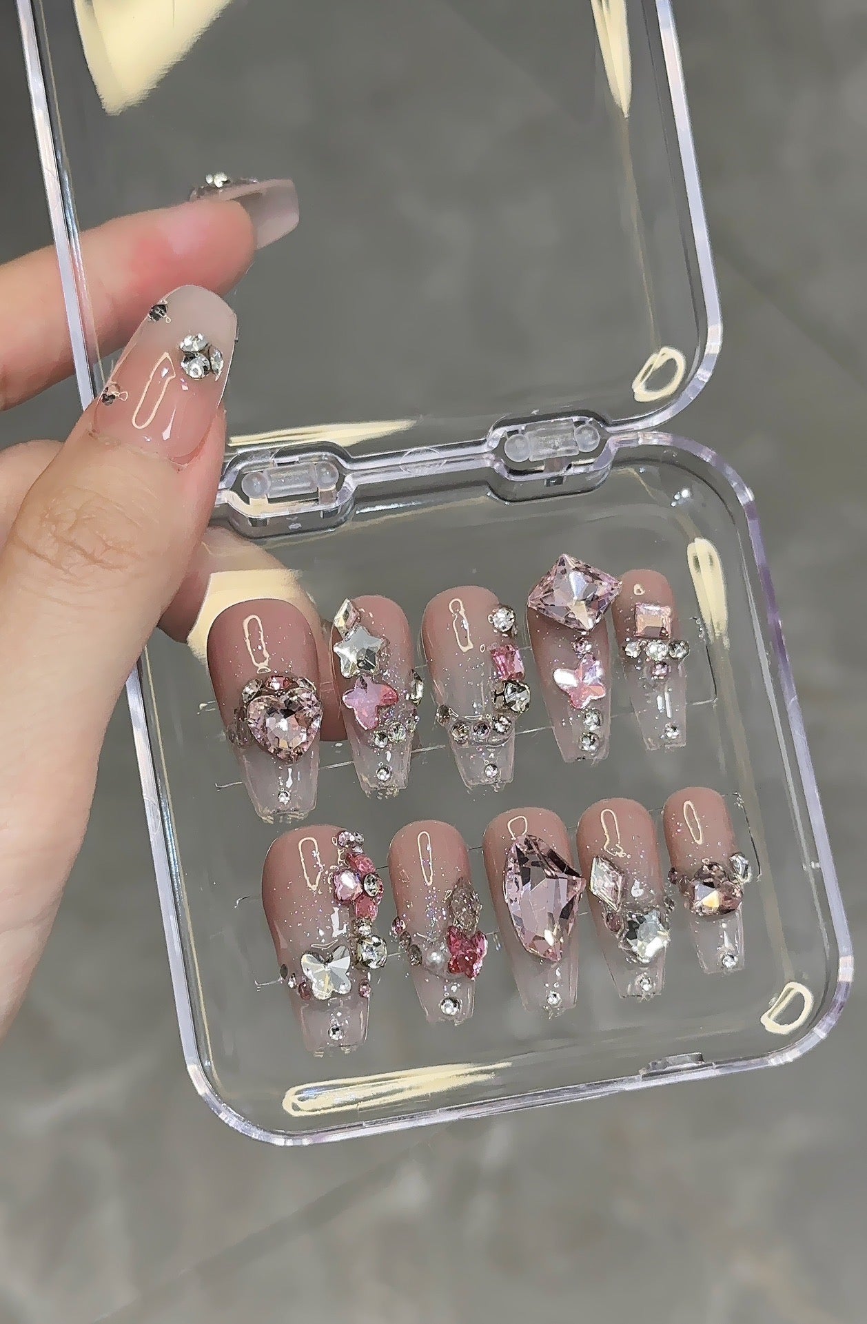 Pink Luxury Girl Press On Nail